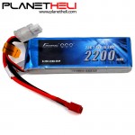 Gens ace 2200mAh 7.4V 25C 2S1P Lipo Battery Pack with T Plug